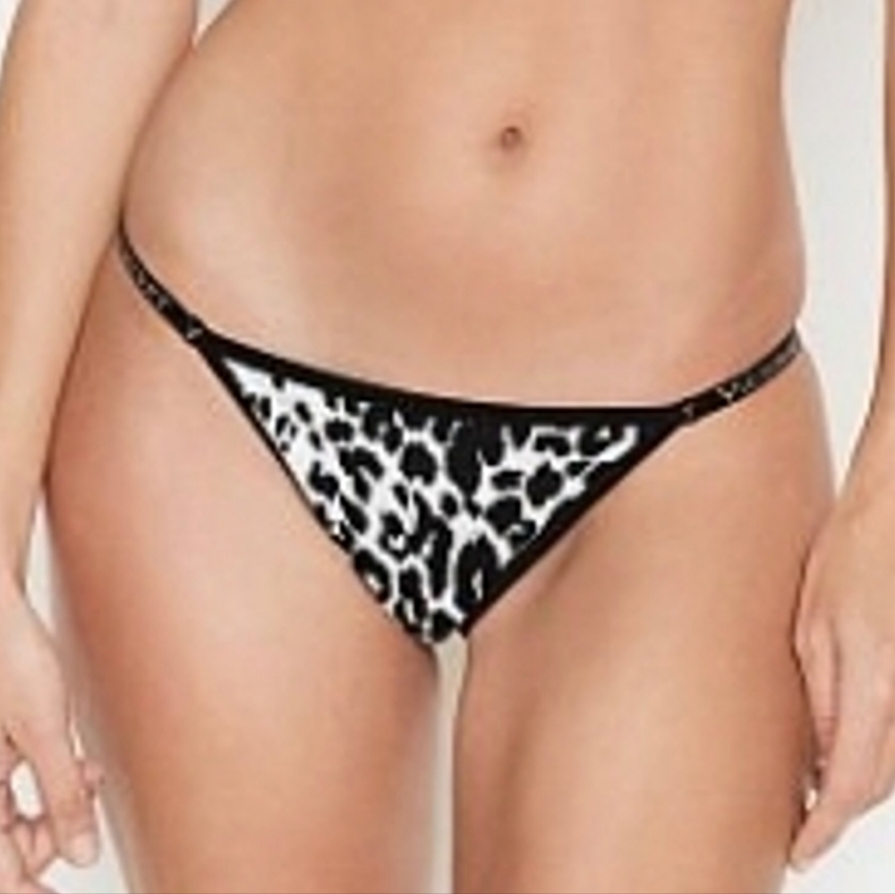 Victoria Secret Animal Print Sydney Logo Bikini Bottoms